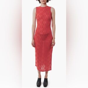Eckhaus Latta Size L Shrunk Dress in Red Floral